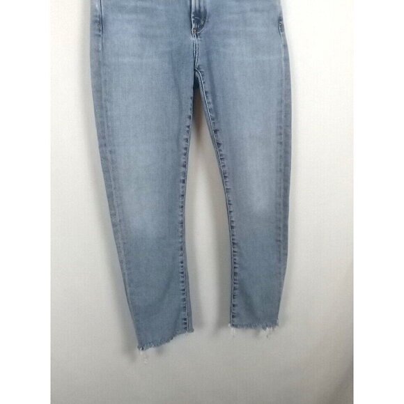 Agolde Jeans Women's Size 27 Blue Toni Mid Rise Skinny Straight Fray - Picture 6 of 13